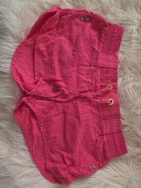 Love Tree Vibrant Pink Drawstring Athletic Shorts
